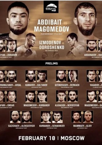 Eagle FC 45: Gitinovasov vs. Magomedov