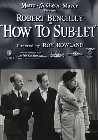 How to Sub-Let