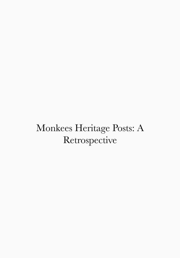 Monkees Heritage Posts
