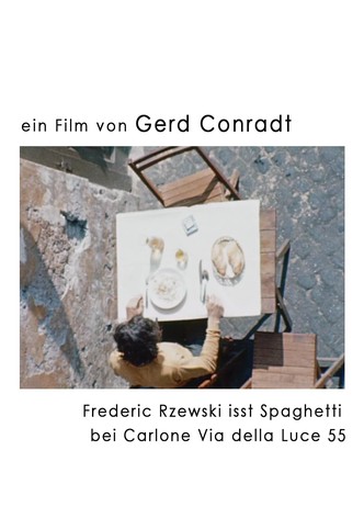 Frederic Rzewski eats spaghetti at Carlone Via della Luce 55