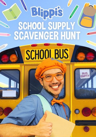 Blippi's School Supply Scavenger Hunt