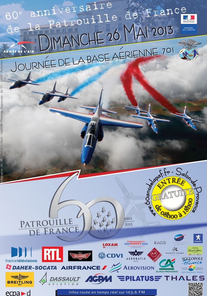 60 ans de la Patrouille de France - Le show aérien