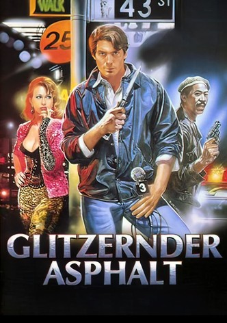 Glitzernder Asphalt