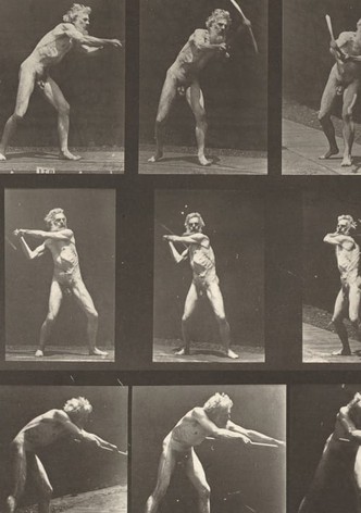 Eadweard Muybridge using a pickaxe