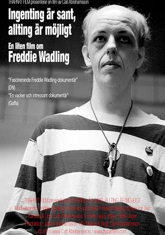 Ingenting är sant, allting är möjligt – en liten film om Freddie Wadling