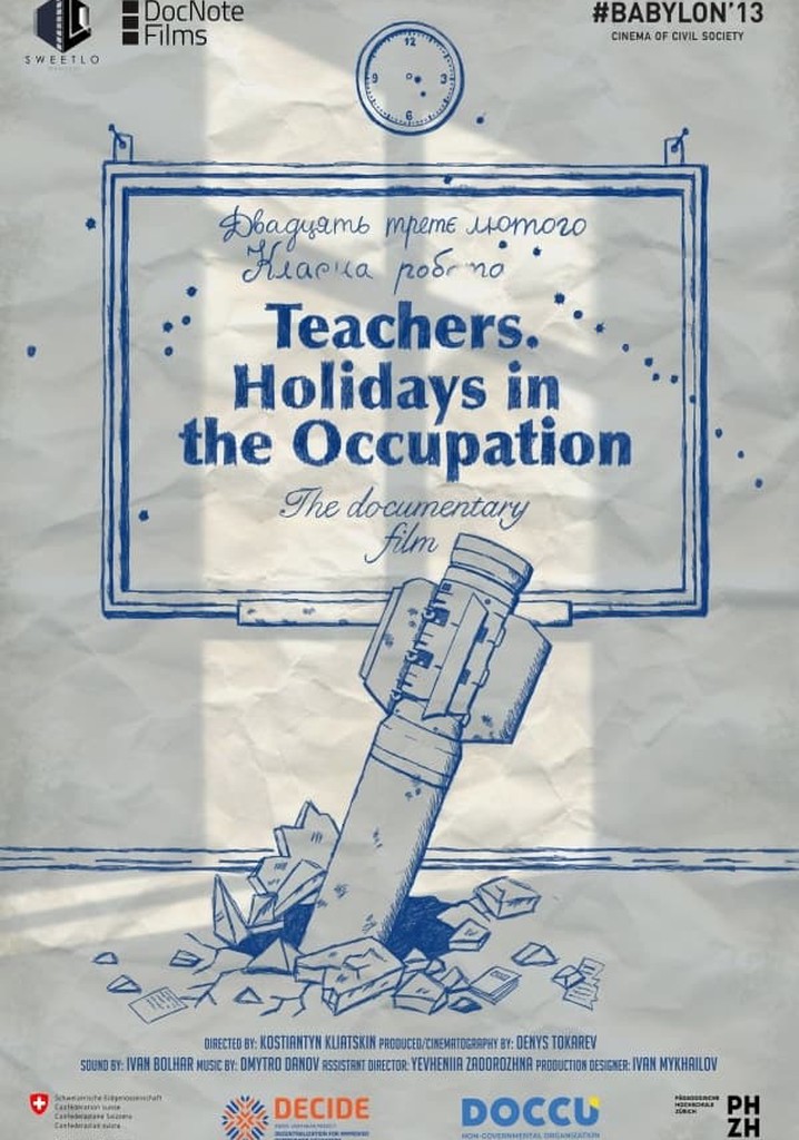 Teachers. Holidays in the Occupation