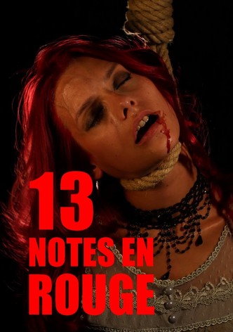 13 notes en rouge