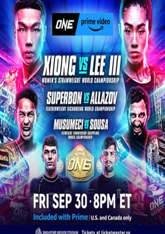ONE on Prime Video 2: Xiong vs. Lee III