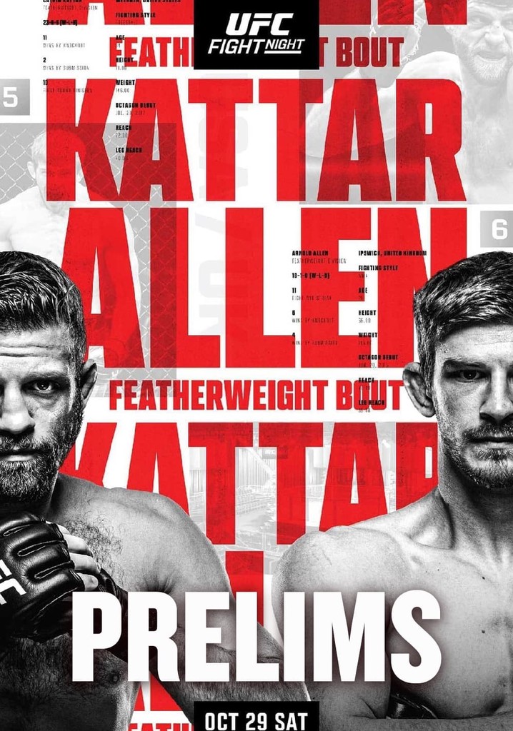 UFC Fight Night 213: Kattar vs. Allen - Prelims