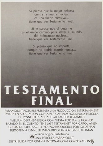 Testamento final