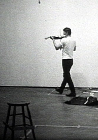Playing a Note on the Violin While I Walk Around in the Studio