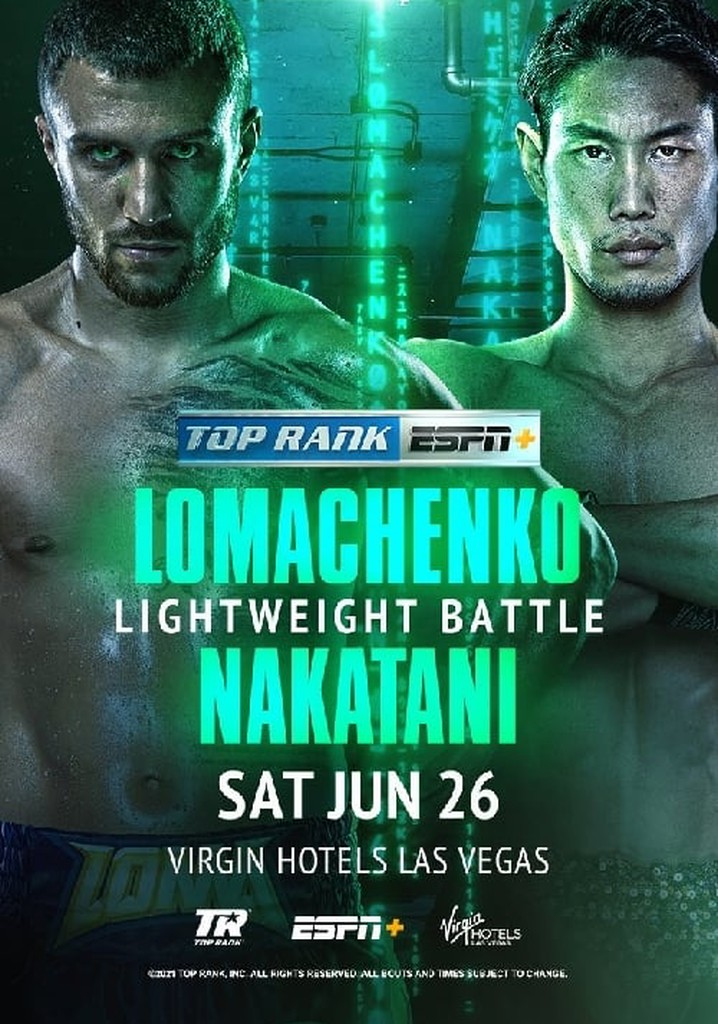 Vasyl Lomachenko vs. Masayoshi Nakatani
