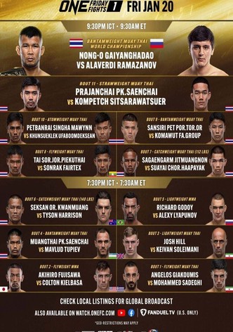 ONE Friday Fights 1: Nong-O vs. Ramazanov