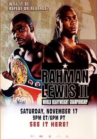 Hasim Rahman vs. Lennox Lewis II