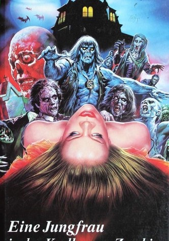 Eine Jungfrau in den Krallen von Zombies