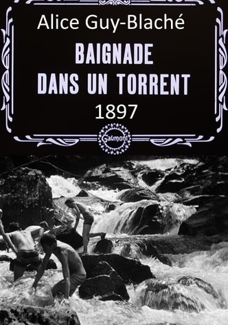 Baignade dans le torrent