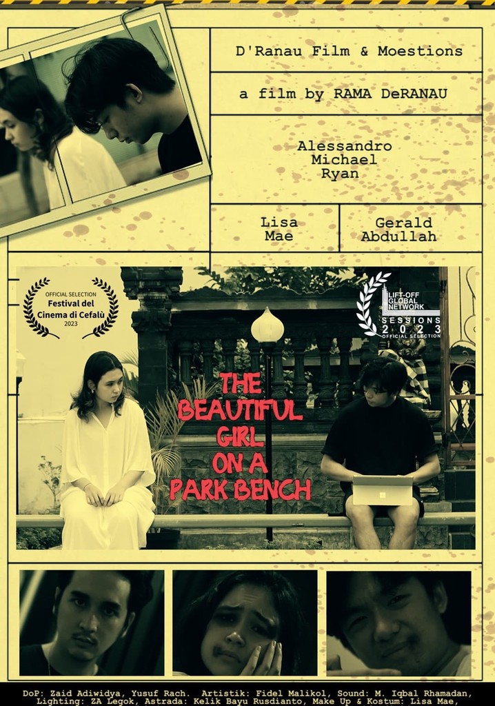 Gadis Cantik di Bangku Taman