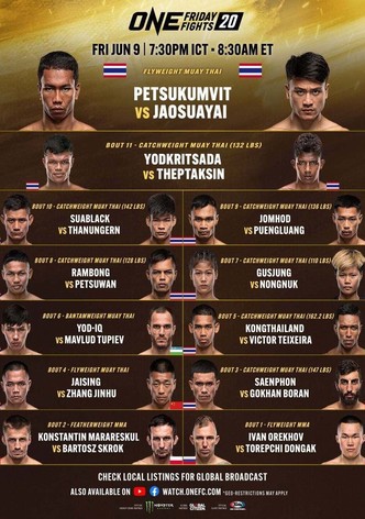 ONE Friday Fights 20: Petsukumvit vs. Jaosuayai