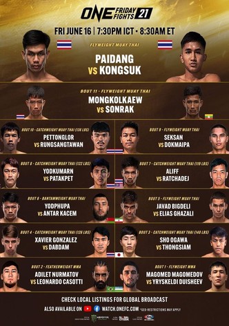 ONE Friday Fights 21: Paidang vs. Kongsuk