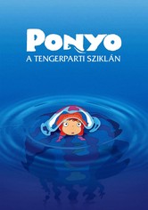 Ponyo a tengerparti sziklán