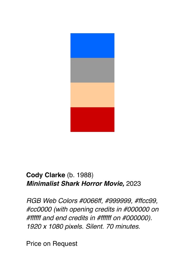 Minimalist Shark Horror Movie