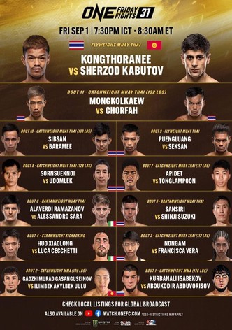 ONE Friday Fights 31: Kongthoranee vs. Kabutov