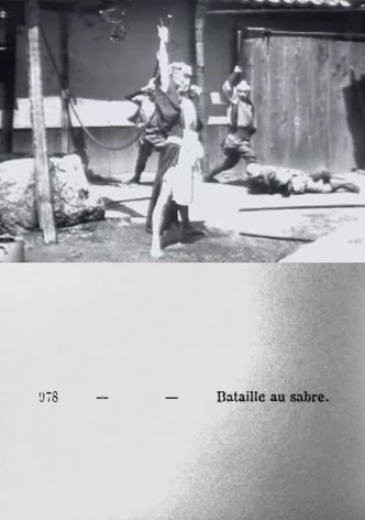 Acteurs japonais : bataille au sabre