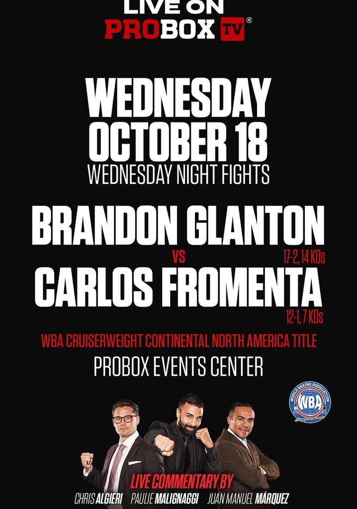 Brandon Glanton vs. Carlos Fromenta