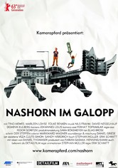 Nashorn im Galopp