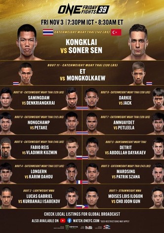 ONE Friday Fights 39: Kongklai vs. Sen