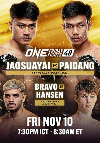ONE Friday Fights 40: Jaosuayai vs. Paidang