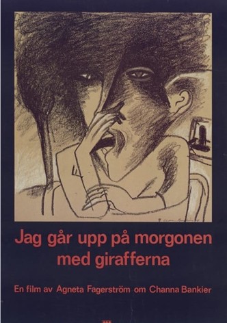 Jag går upp på morgonen med girafferna