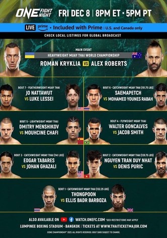 ONE Fight Night 17: Kryklia vs. Roberts