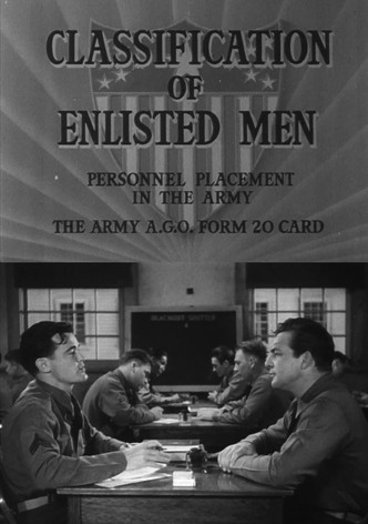 Classification of Enlisted Men