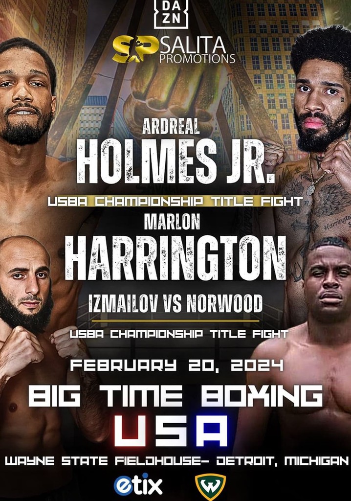 Ardreal Holmes Jr vs. Marlon Harrington