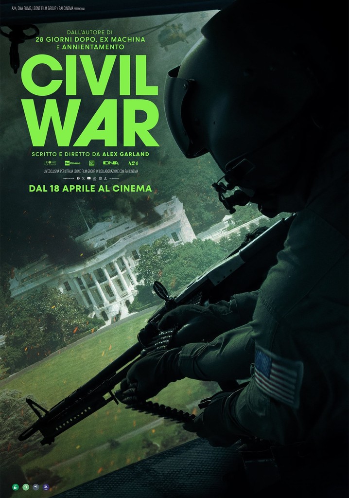 Civil War - film: dove guardare streaming online