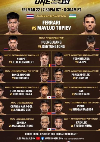 ONE Friday Fights 56: Ferrari vs. Tupiev
