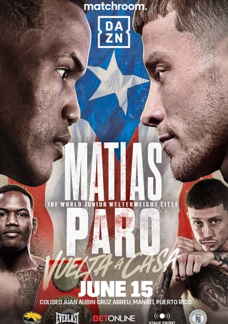 Subriel Matias vs. Liam Paro