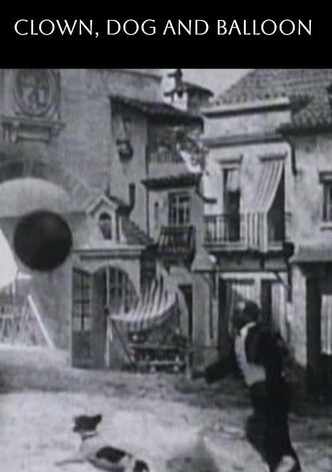 Clown, chien et ballon