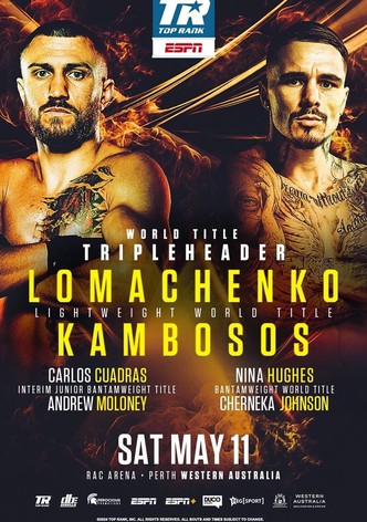 Vasyl Lomachenko vs. George Kambosos Jr.