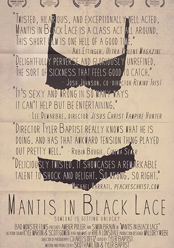 Mantis in Black Lace