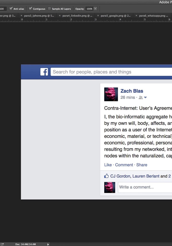 Contra-Internet Inversion Practice #2: Social Media Exodus (Call and Response)