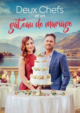 Deux chefs et un gâteau de mariage