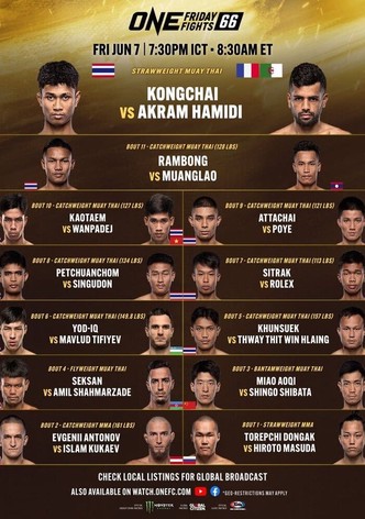ONE Friday Fights 66: Kongchai vs. Hamidi