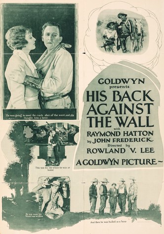 His Back Against the Wall
