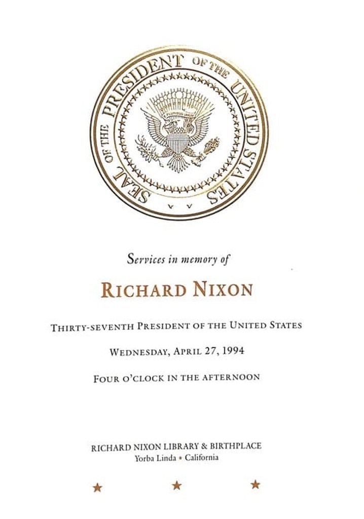 The State Funeral of Richard Nixon
