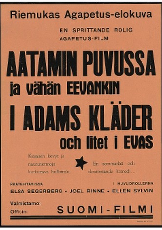 Aatamin puvussa ja vähän Eevankin