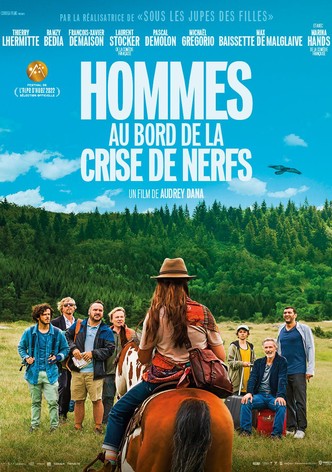 Hommes au bord de la crise de nerfs