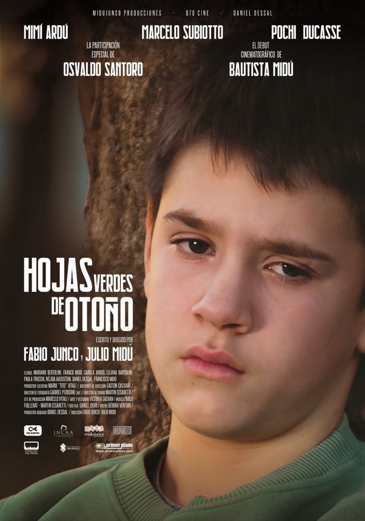 Hojas verdes de Otoño