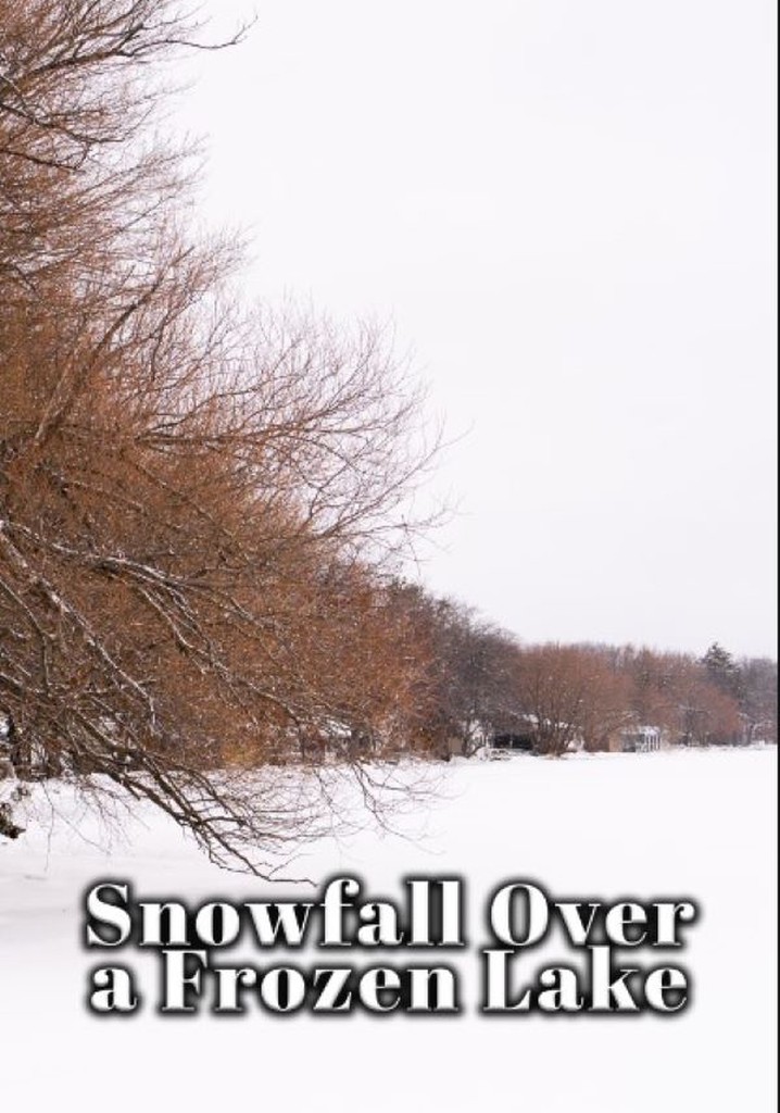 Snowfall Over a Frozen Lake